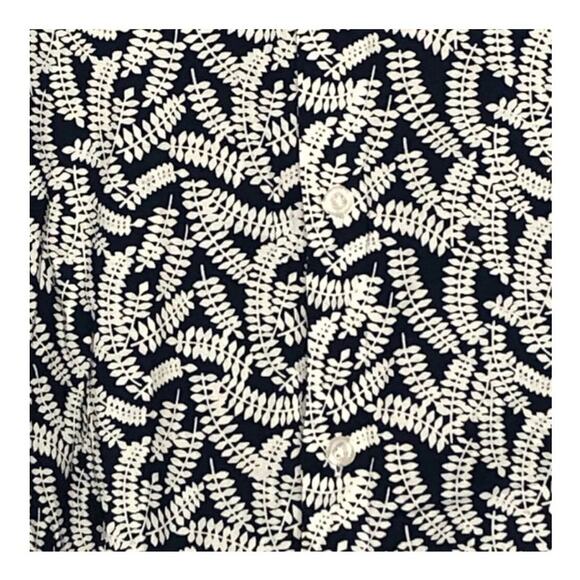 Perry Ellis Button-up Shirt Bold Fern Design Size Small - Picture 12 of 13